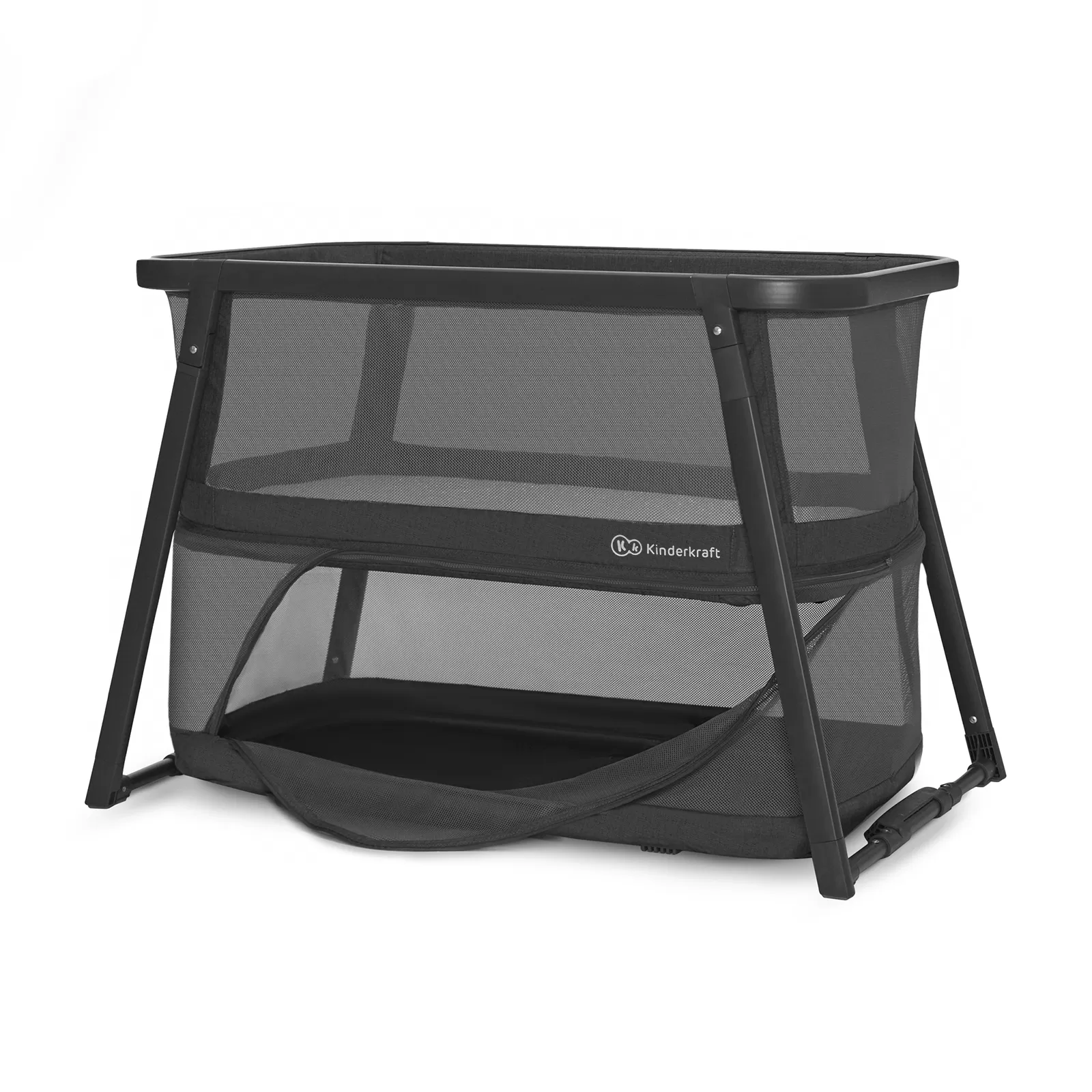 Patut de calatorie kinderkraft sofi plus, 4 in 1, grey, varsta de la 0 luni la 3 ani [5]