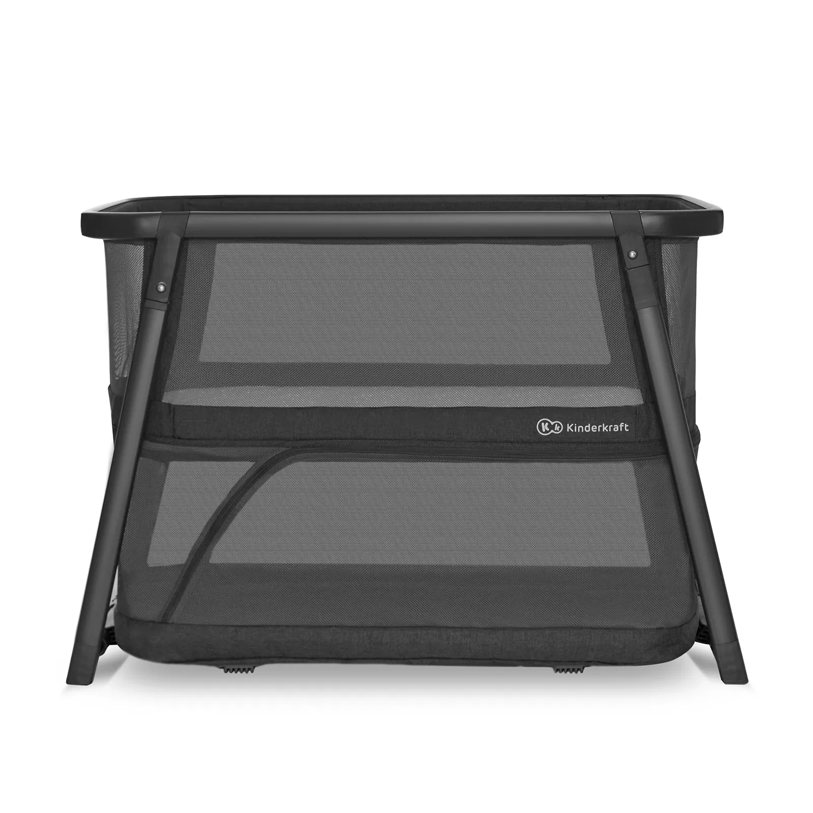 Patut de calatorie kinderkraft sofi plus, 4 in 1, grey, varsta de la 0 luni la 3 ani [2]
