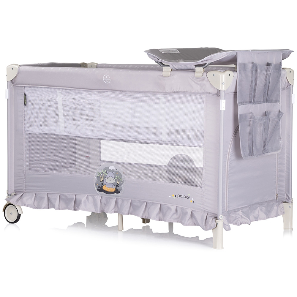 Patut pliabil Chipolino Palace Hippo grey [3]