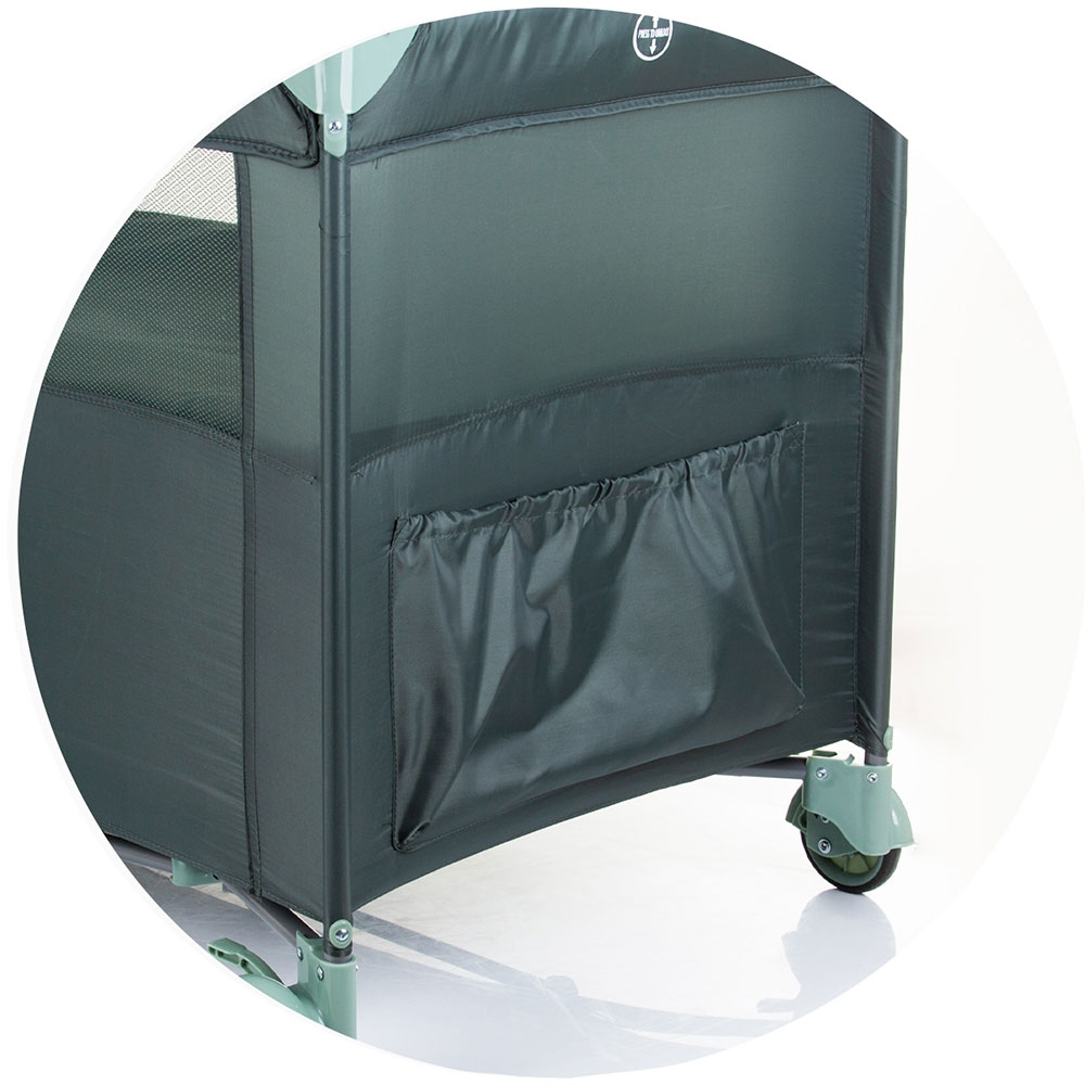 Patut pliabil Chipolino Relax pastel green cu laterala culisanta [6]