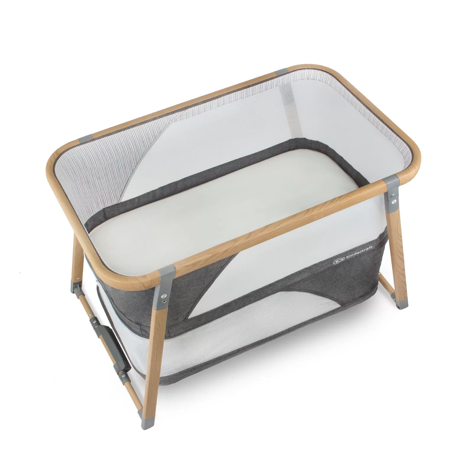 Patut travel kinderkraft sofi, 4 in 1, grey, varsta de la 0 luni la 3 ani [2]