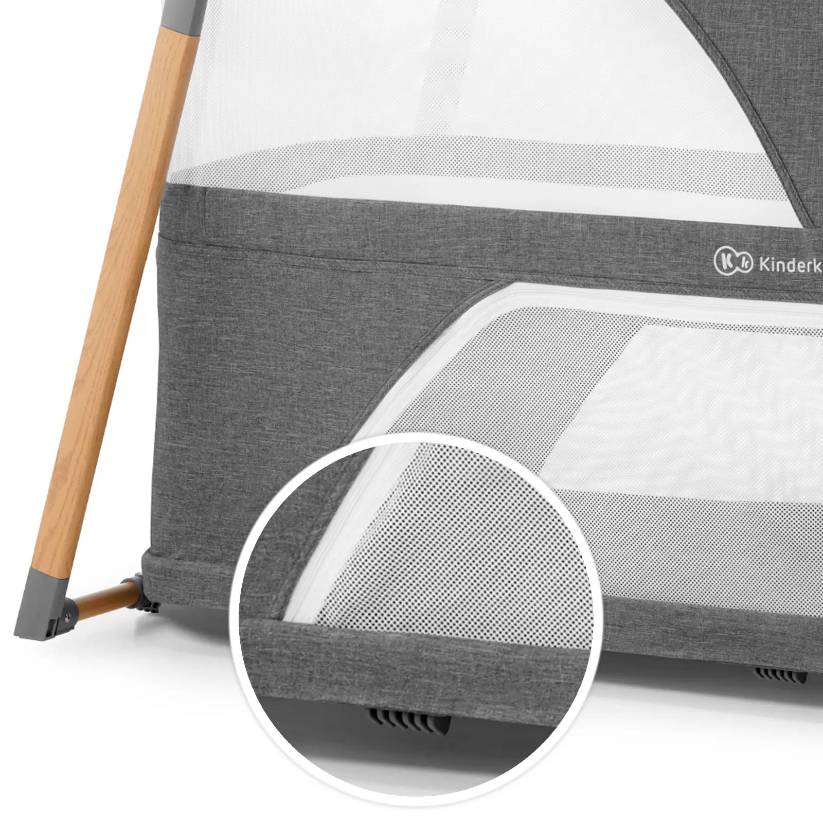 Patut travel kinderkraft sofi, 4 in 1, grey, varsta de la 0 luni la 3 ani [12]