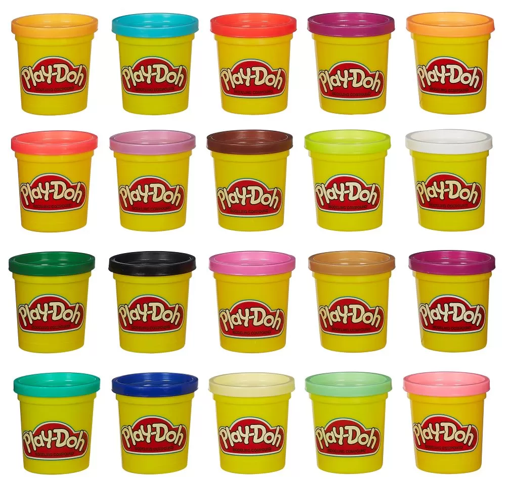 Super pachetul cu 20 de cutii plastilina Play-Doh, 2 ani+, varsta de la 3 ani la 12 ani [3]