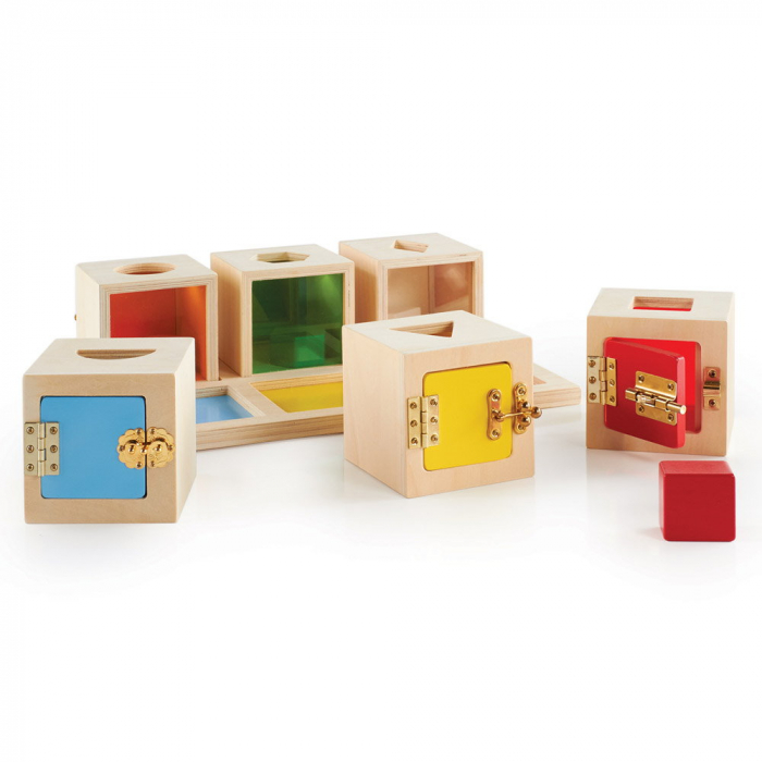 Peekaboo Lock Boxes, cutiute cu incuietori, Guidecraft, 2-5 ani [2]