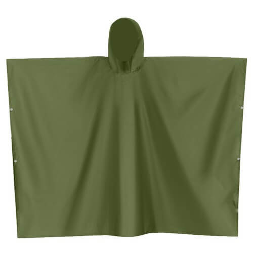 Pelerina de ploaie poncho impermeabila, universala, PVC, verde, 127x100 cm [8]