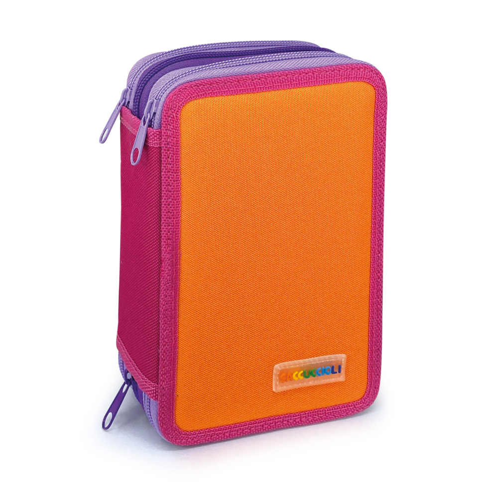 Penar echipat - Color Block Basic cu 3 fermoare (18 markere si 18 creioane colorate) - 13 x 20 x 6.5 cm (12buc/display), copii varsta 3 ani+,6 ani+,8 ani+ [7]