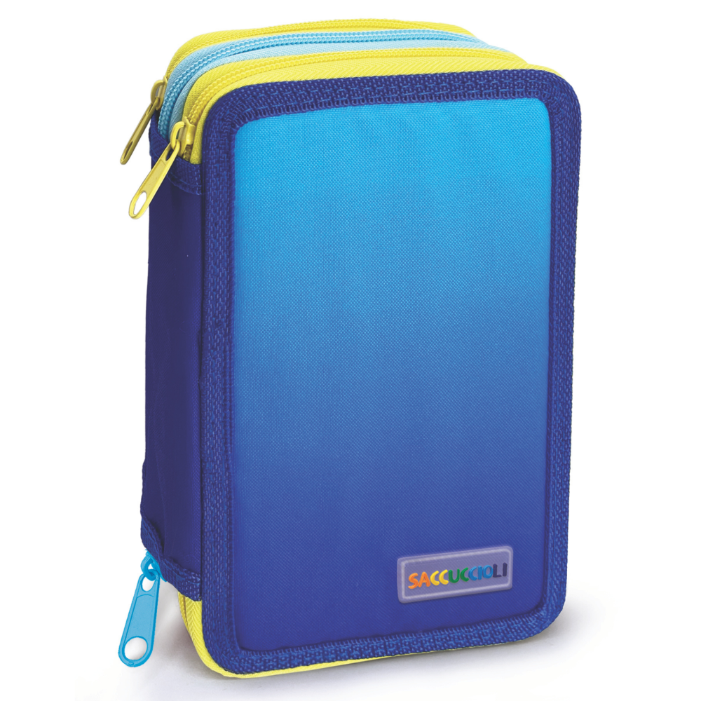 Penar echipat - Color Block cu 3 fermoare (18 markere si 12 creioane colorate) - 13 x 20 x 6.5 cm (12 buc/display), copii varsta 3 ani+,6 ani+,8 ani+ [3]