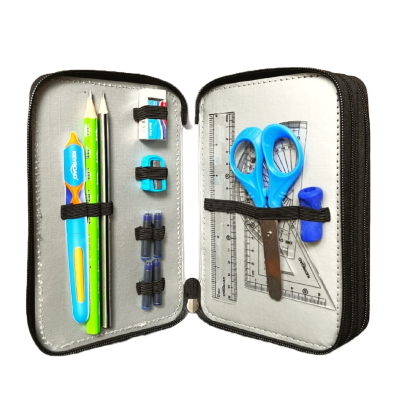 Penar echipat Keyroad, 3 fermoare, 52 piese, albastru, KR971818 [4]