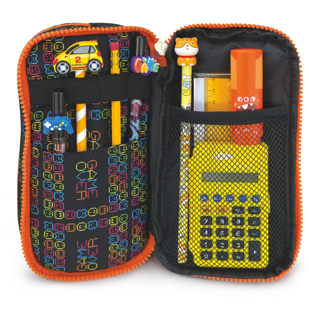 Penar Game Over – cu 2 fermoare si charms, pret/1 buc [5]