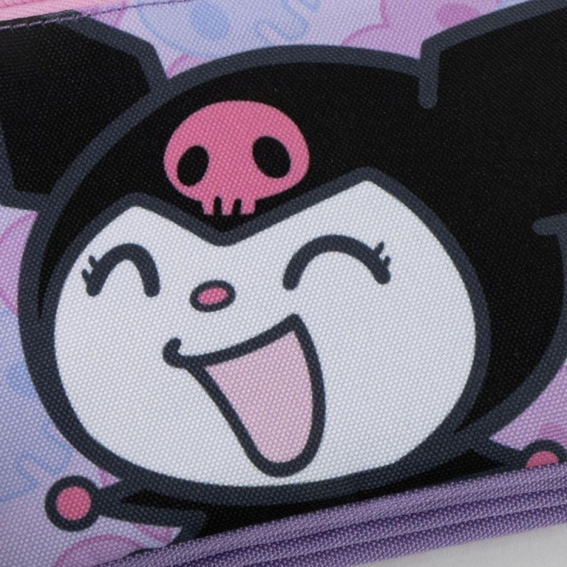 Penar neechipat Cerda Kuromi, 1 fermoar, 3 compartimente, 22.5x11.5x2cm, 631012 [5]