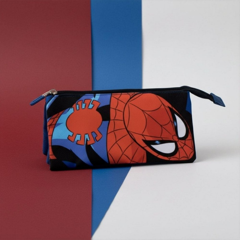 Penar neechipat Cerda Spiderman, 1 fermoar, 3 compartimente, 22.5x11.5x2cm, 630930 [2]