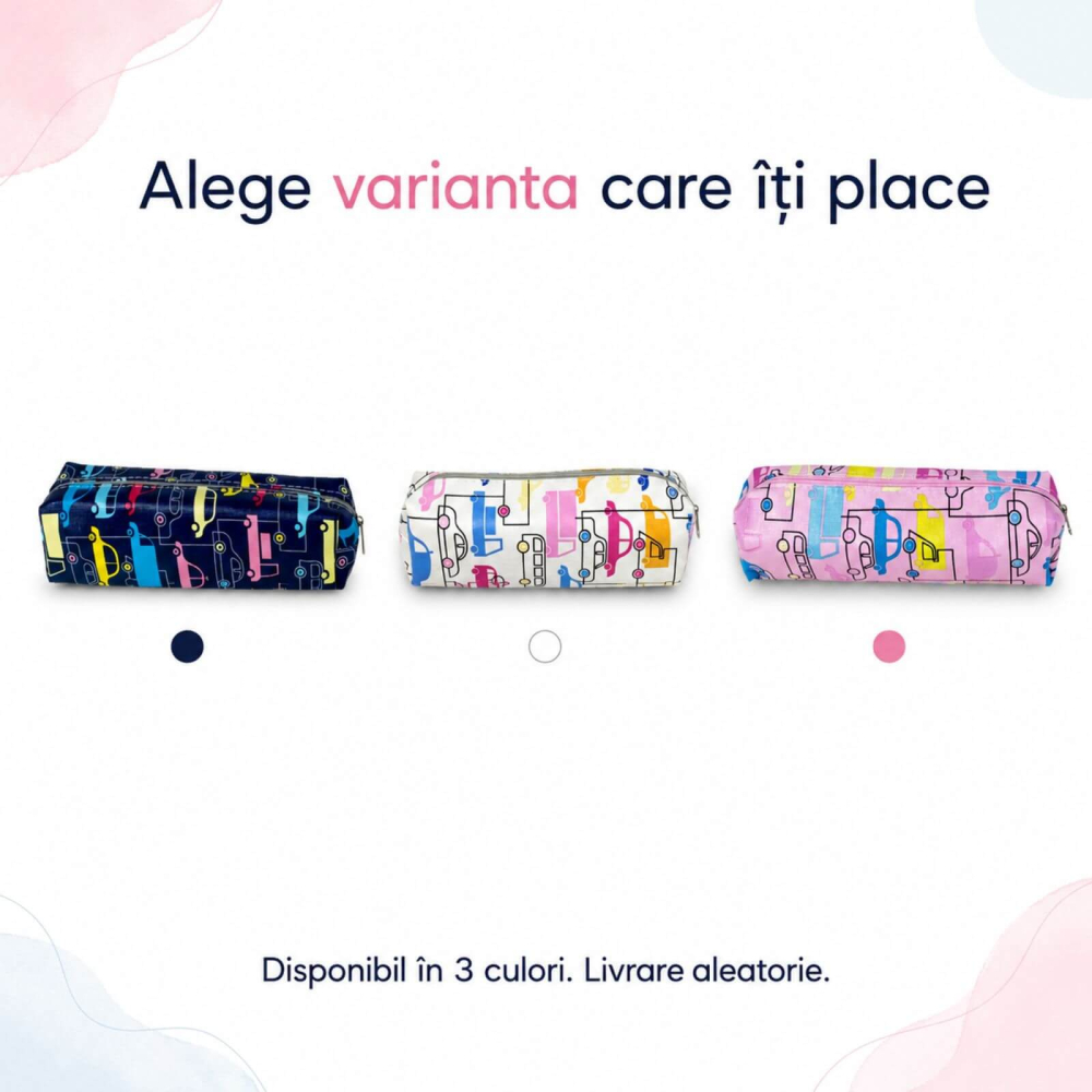 Penar Compact cu Fermoar, 20 x 5 cm, Usor de Curatat [3]