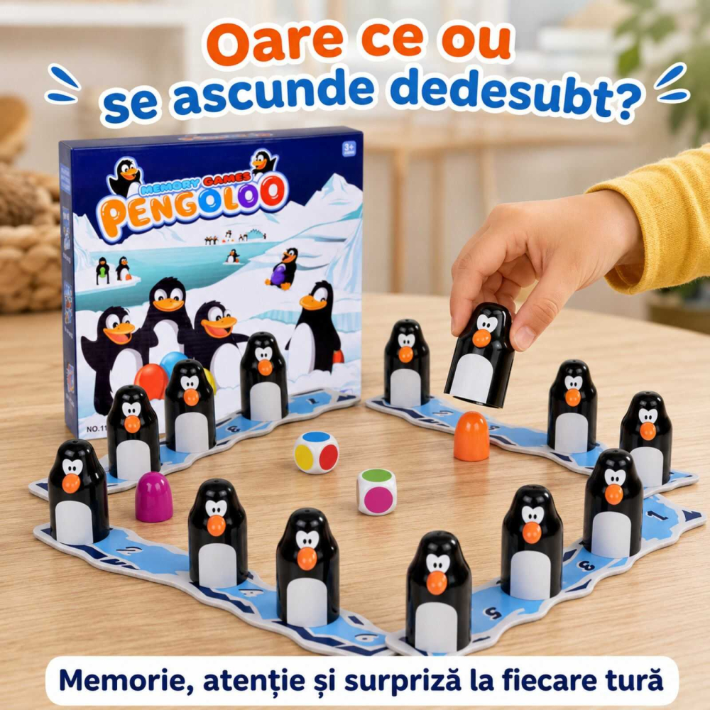 PENGOLOO Joc de Memorie cu Pinguini, 4 Ani+ [3]