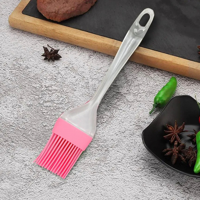 Pensula silicon pentru gatit, 21 cm, Roz - Micostore.ro [2]