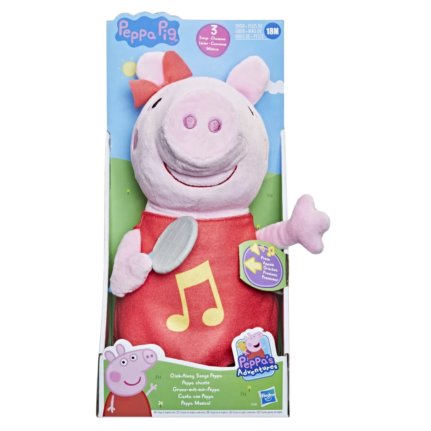 Pepa pig plus muzical 28cm, varsta de la 2 ani la 7 ani [1]