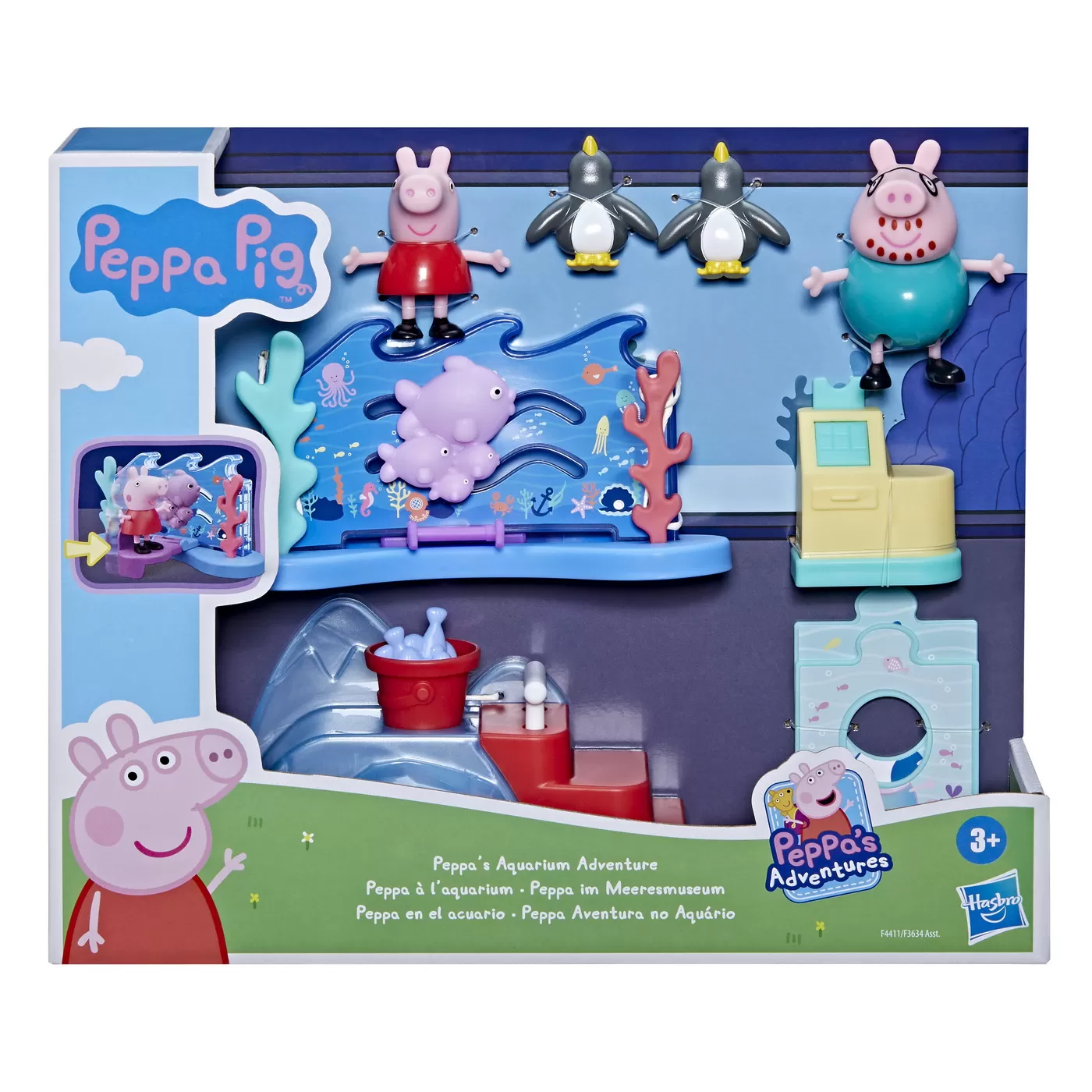 Peppa Pig - Aventura de la Acvariu, Set de Joaca, varsta de la 3 ani la 7 ani [4]