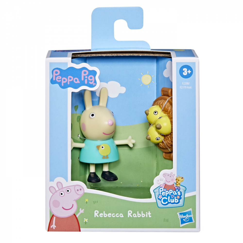 Peppa pig figurina prietenii amuzanti iepurasul rebecca 7cm, varsta de la 3 ani la 7 ani [1]