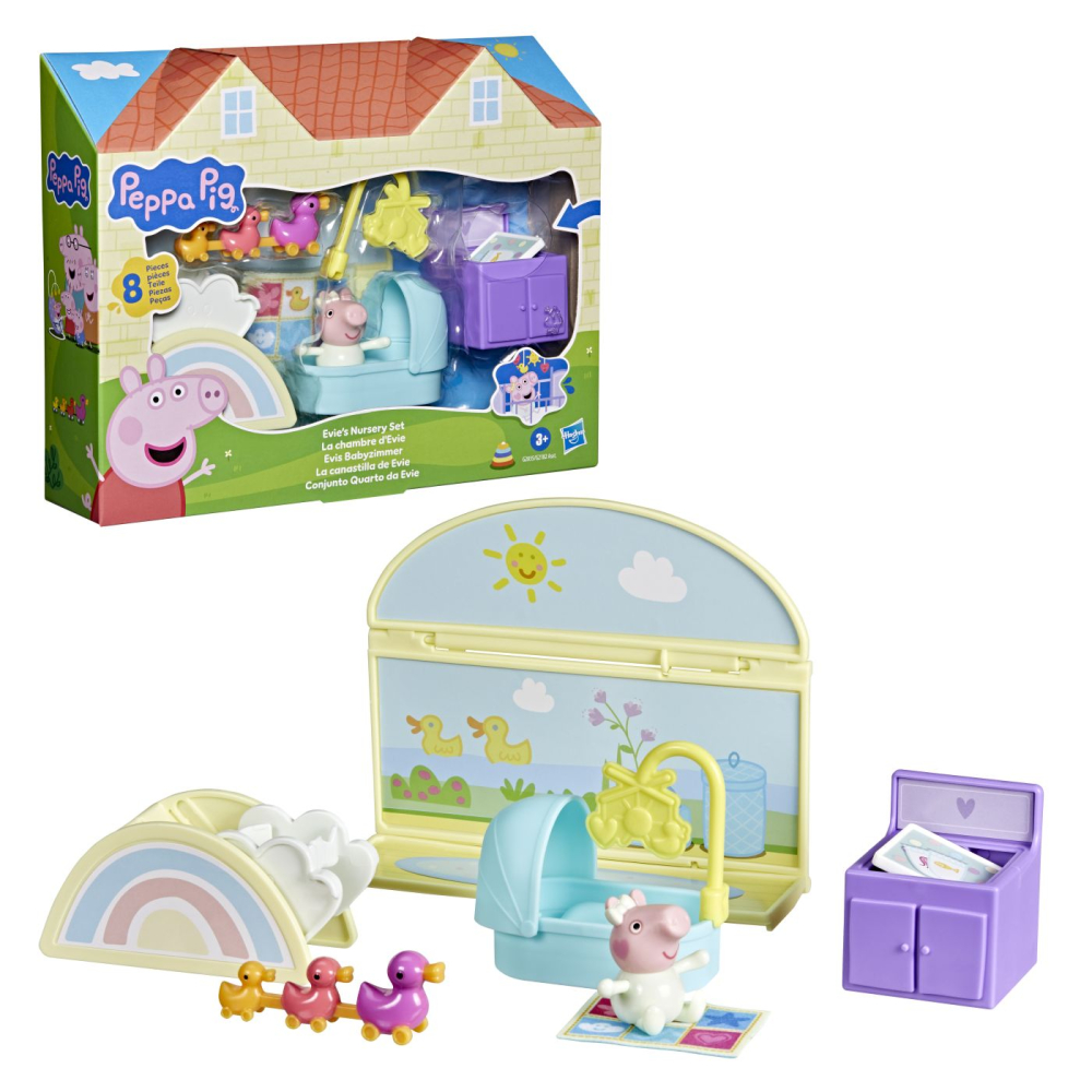 Peppa pig set de joaca camera lui evie cu figurine si si accesorii copii varsta 3 ani - 7 ani [2]