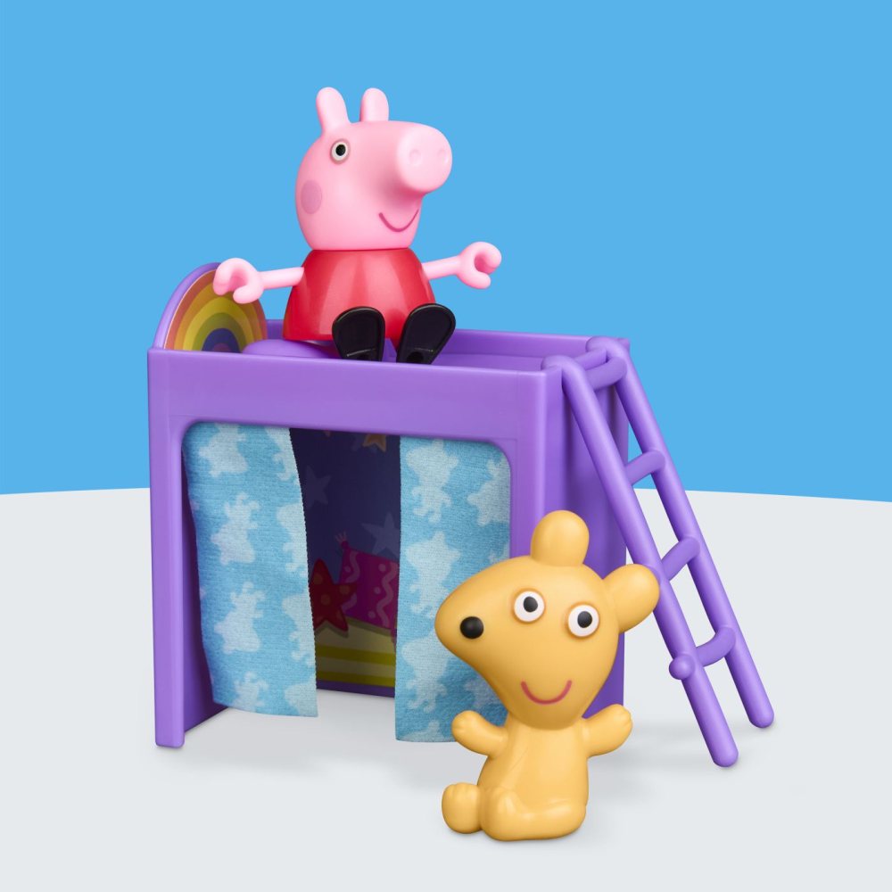 Peppa pig set de joaca dormitorul lui peppa cu figurine si si accesorii copii varsta 3 ani - 7 ani [9]