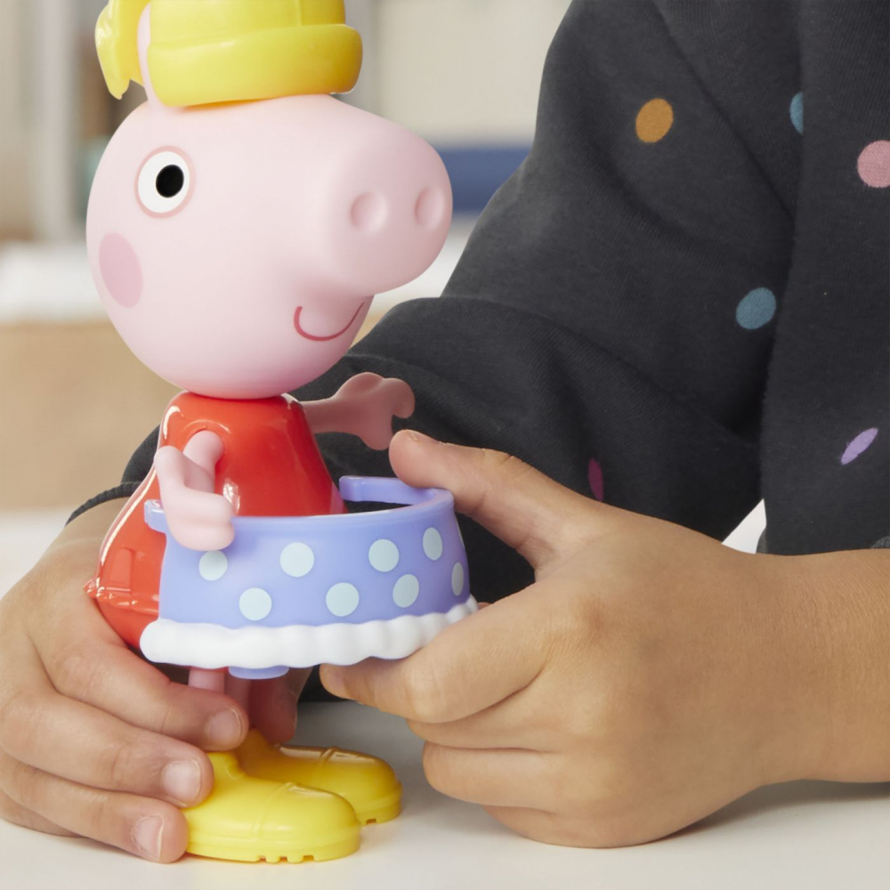Peppa pig set figurina si accesorii vestimentare peppa pig 15cm, varsta de la 3 ani la 6 ani [7]