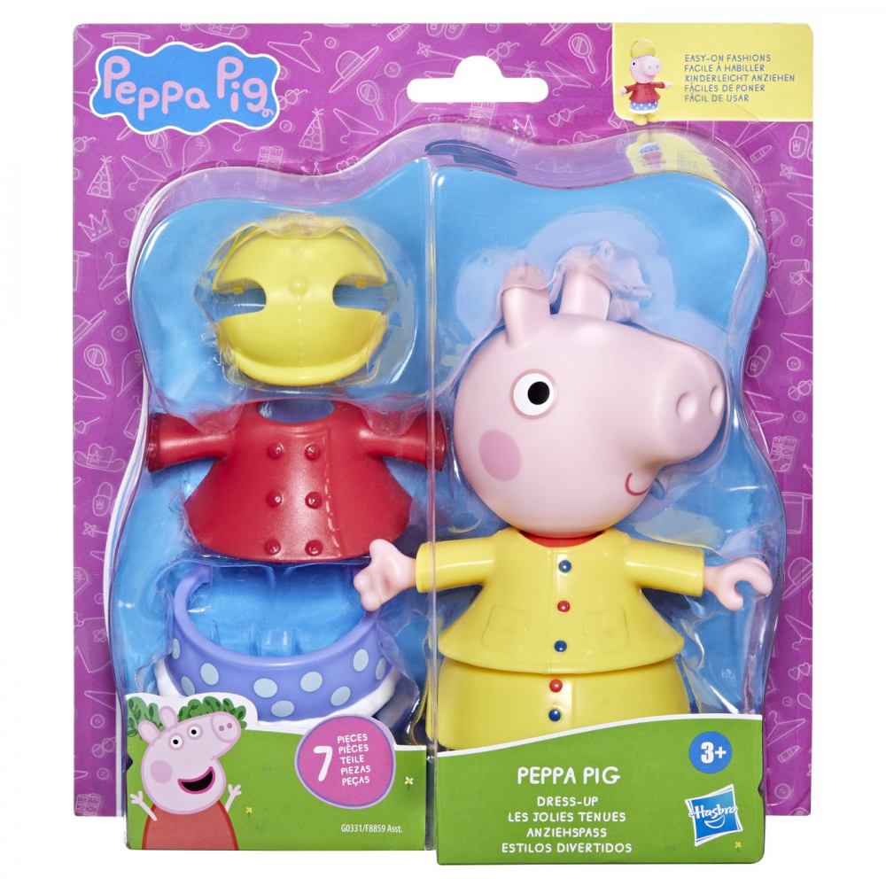 Peppa pig set figurina si accesorii vestimentare peppa pig 15cm, varsta de la 3 ani la 6 ani [1]