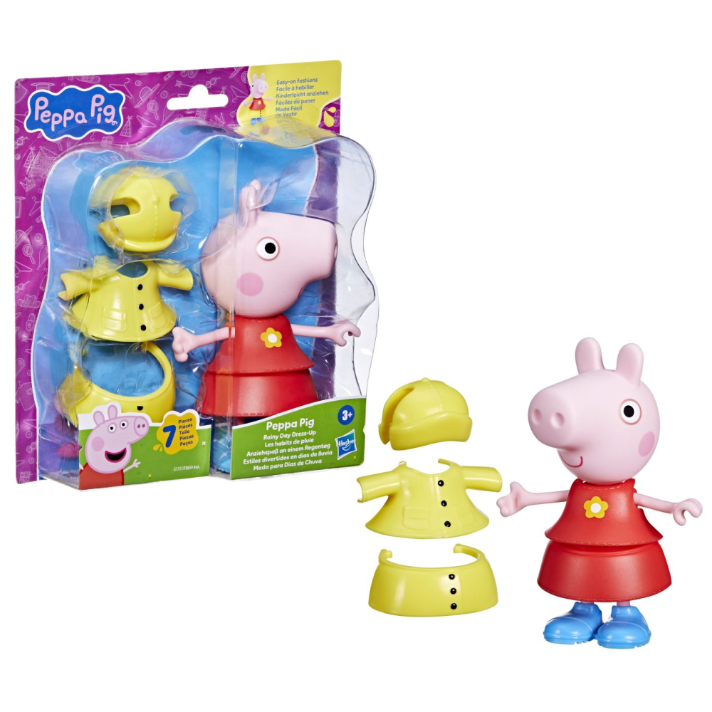 Peppa pig set figurina si accesorii vestimentare purcelusa peppa pig 15cm copii 3 ani - 6 ani [2]