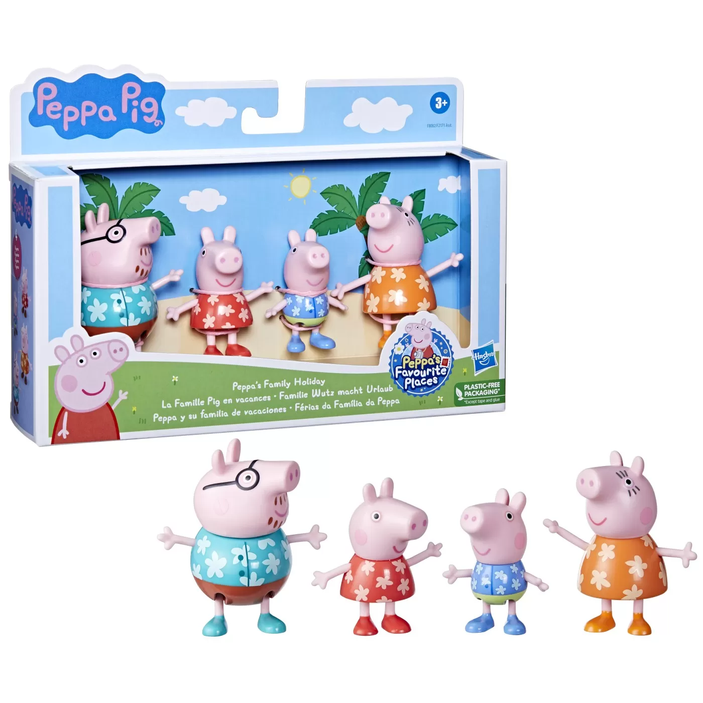 Peppa pig set figurine familia pig in vacanta, varsta de la 3 ani la 7 ani [3]