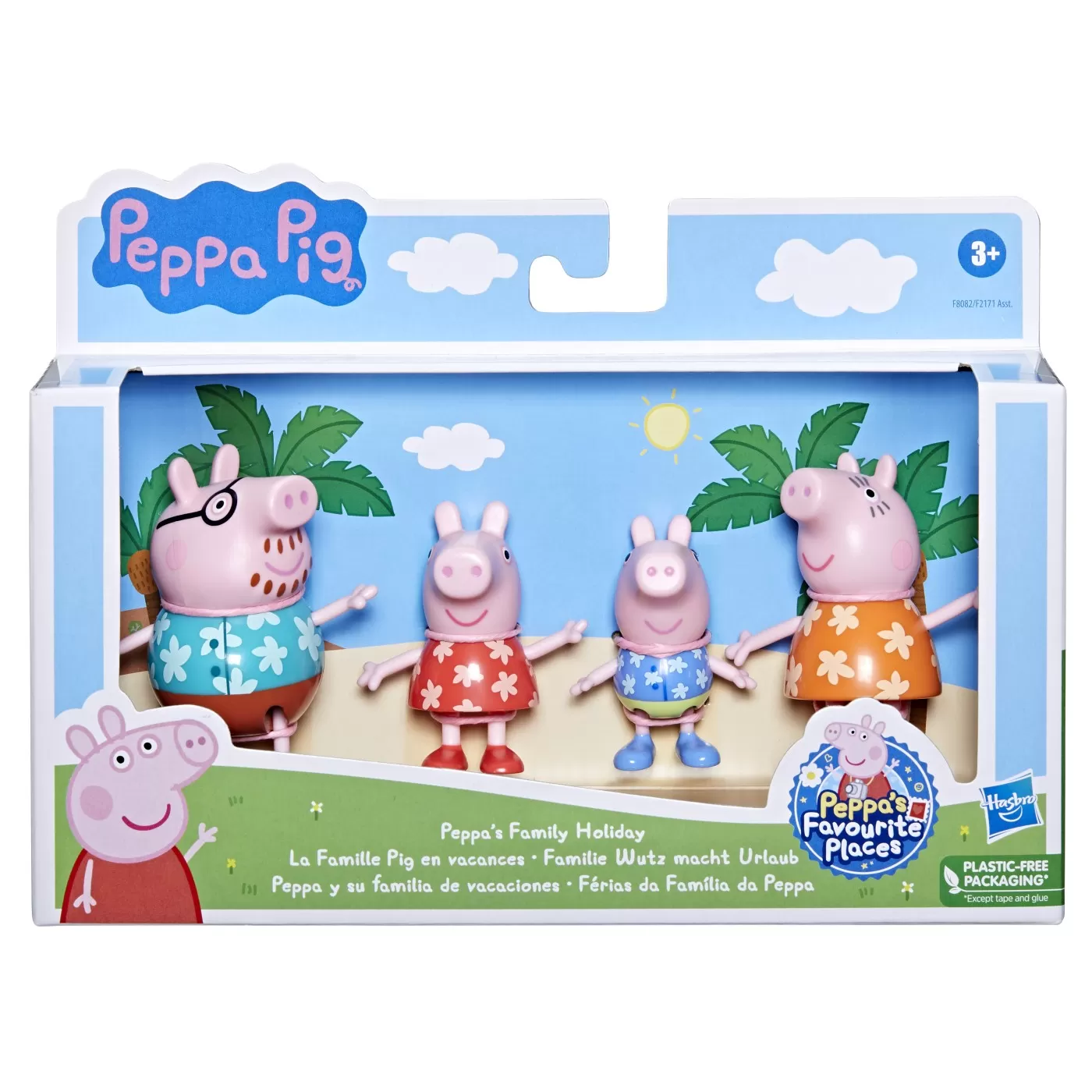 Peppa pig set figurine familia pig in vacanta, varsta de la 3 ani la 7 ani [1]