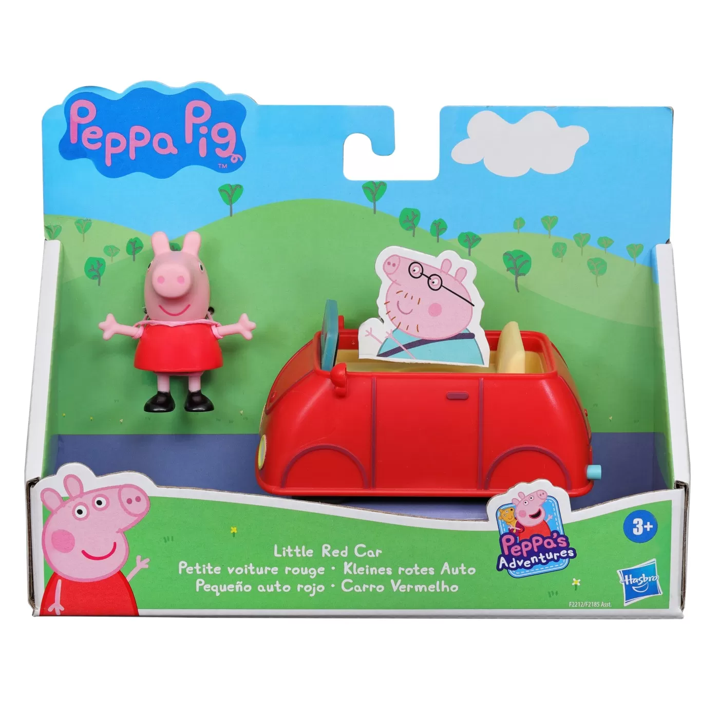 Peppa pig vehicul cu figurina micuta masina rosie, varsta de la 3 ani la 7 ani [1]