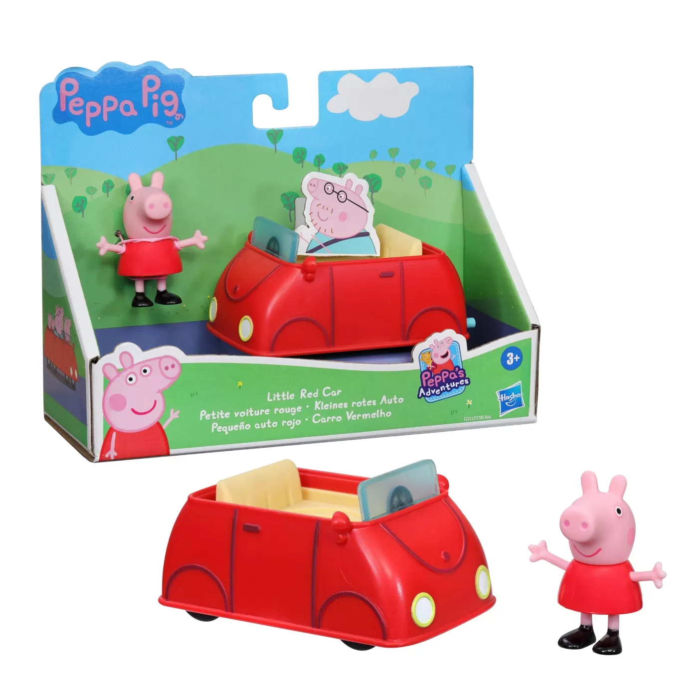 Peppa pig vehicul cu figurina micuta masina rosie, varsta de la 3 ani la 7 ani [3]