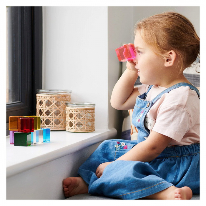 Perception Cubes, cuburi translucide, 8 piese, TickiT, 1-7 ani [4]