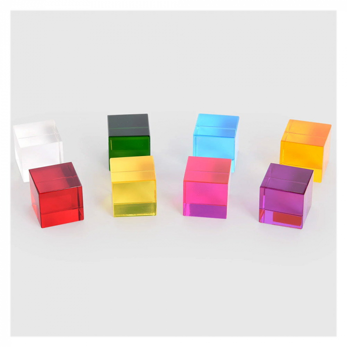 Perception Cubes, cuburi translucide, 8 piese, TickiT, 1-7 ani [6]