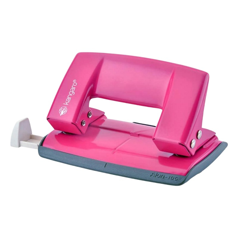 Perforator Kangaro AION-10G/S, 10 coli, metalic, roz fucsia, blister [2]