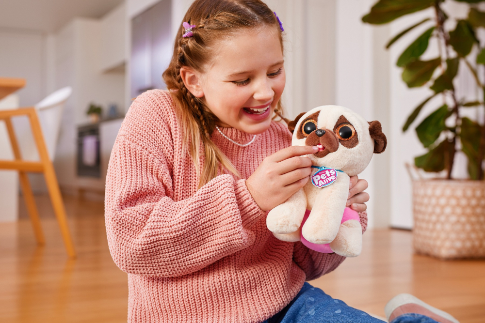 Pets Alive - Jucarie de plus interactiva catelus cu accesorii surpriza, Pooping Puppies varsta 3-5 ani ,5-7 ani ,7-9 ani, Unisex [9]