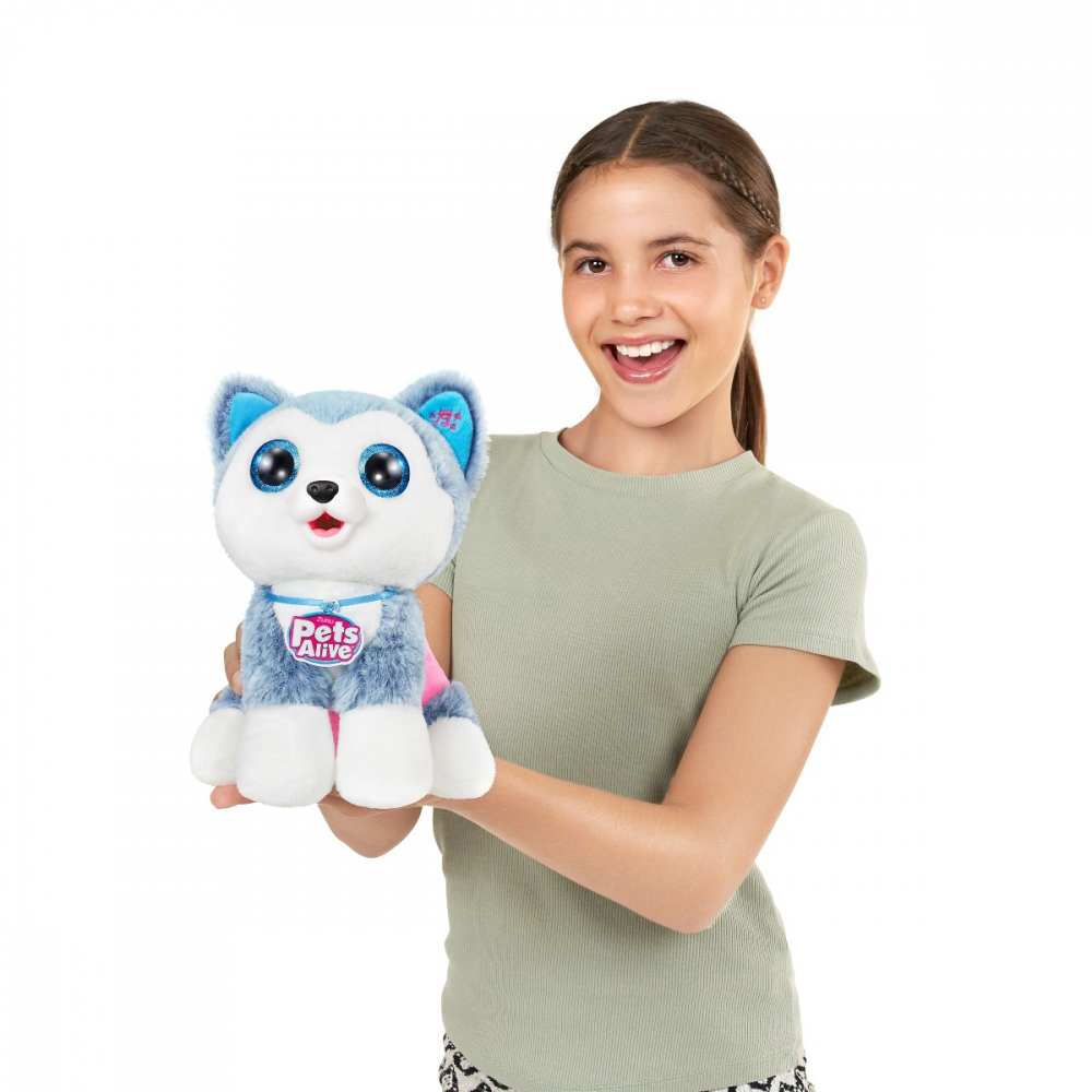 Pets Alive - Jucarie de plus interactiva catelus cu accesorii surpriza, Pooping Puppies varsta 3-5 ani ,5-7 ani ,7-9 ani, Unisex [7]