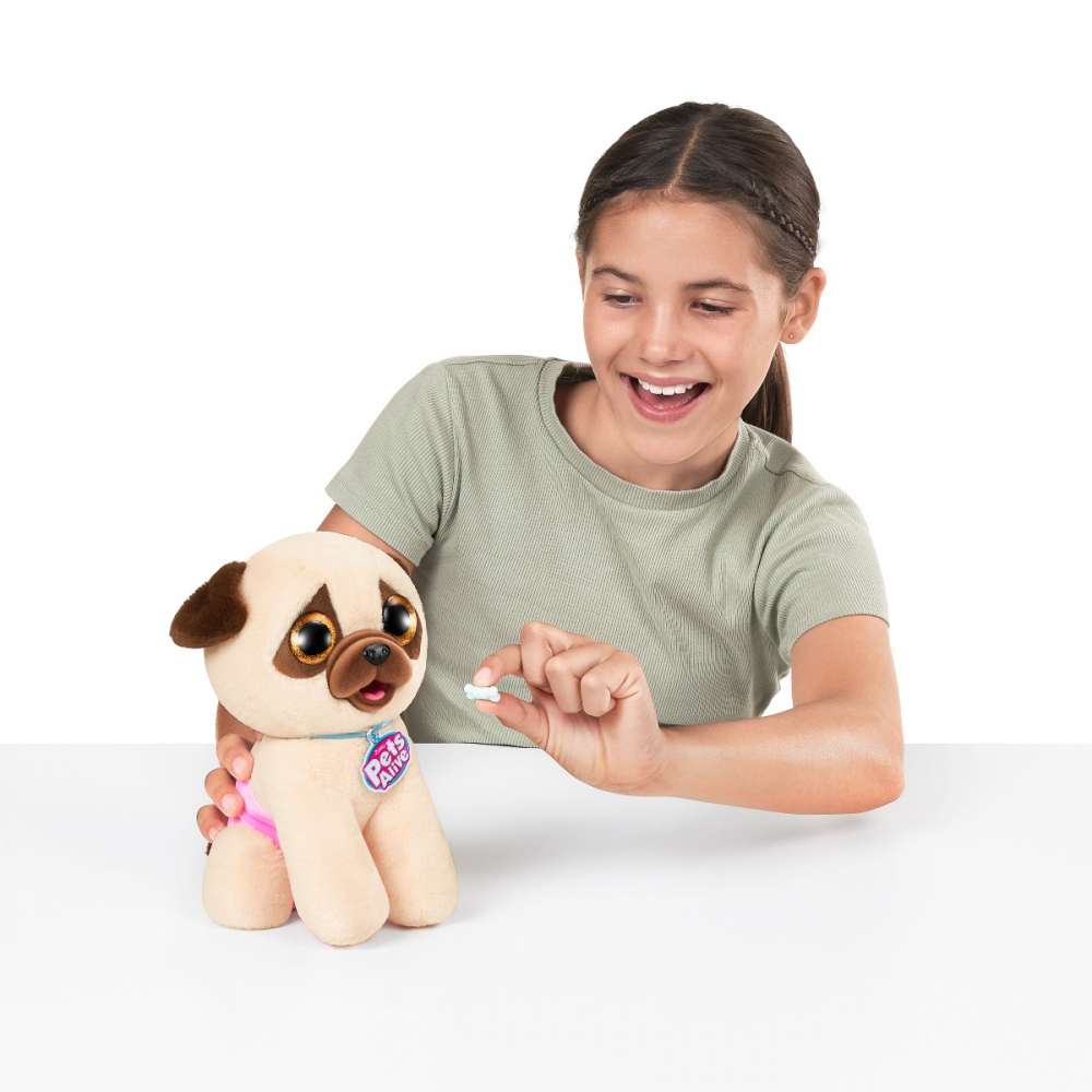 Pets Alive - Jucarie de plus interactiva catelus cu accesorii surpriza, Pooping Puppies varsta 3-5 ani ,5-7 ani ,7-9 ani, Unisex [6]