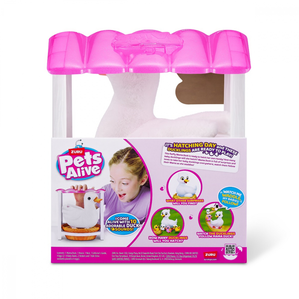 Pets Alive - Jucarie de plus interactiva, Mama Rata si bobocii sai varsta 3-5 ani ,5-7 ani ,7-9 ani, Unisex [10]