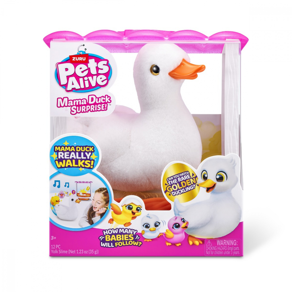 Pets Alive - Jucarie de plus interactiva, Mama Rata si bobocii sai varsta 3-5 ani ,5-7 ani ,7-9 ani, Unisex [9]