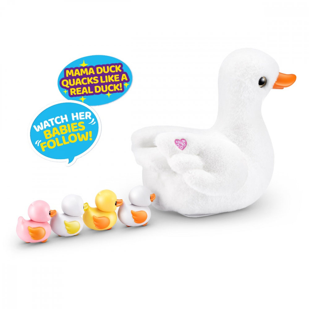 Pets Alive - Jucarie de plus interactiva, Mama Rata si bobocii sai varsta 3-5 ani ,5-7 ani ,7-9 ani, Unisex [6]