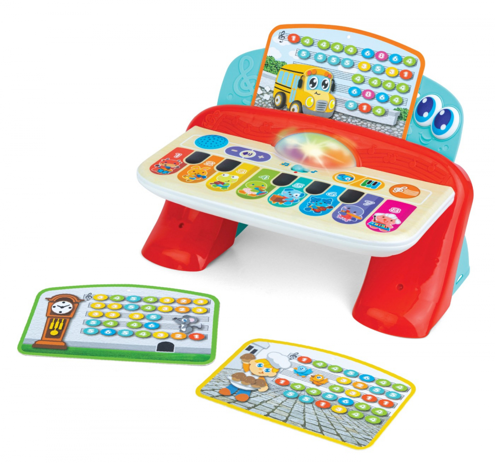 Pian cu sunete si lumini cu 8 taste pentru bebelusi, winfun, varsta de la 1 an la 3 ani [5]