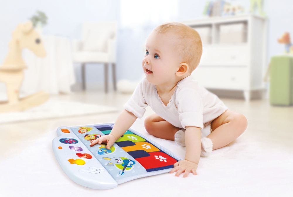 Pian cu sunete si lumini pentru bebelusi, winfun, varsta de la 3 luni la 2 ani [4]