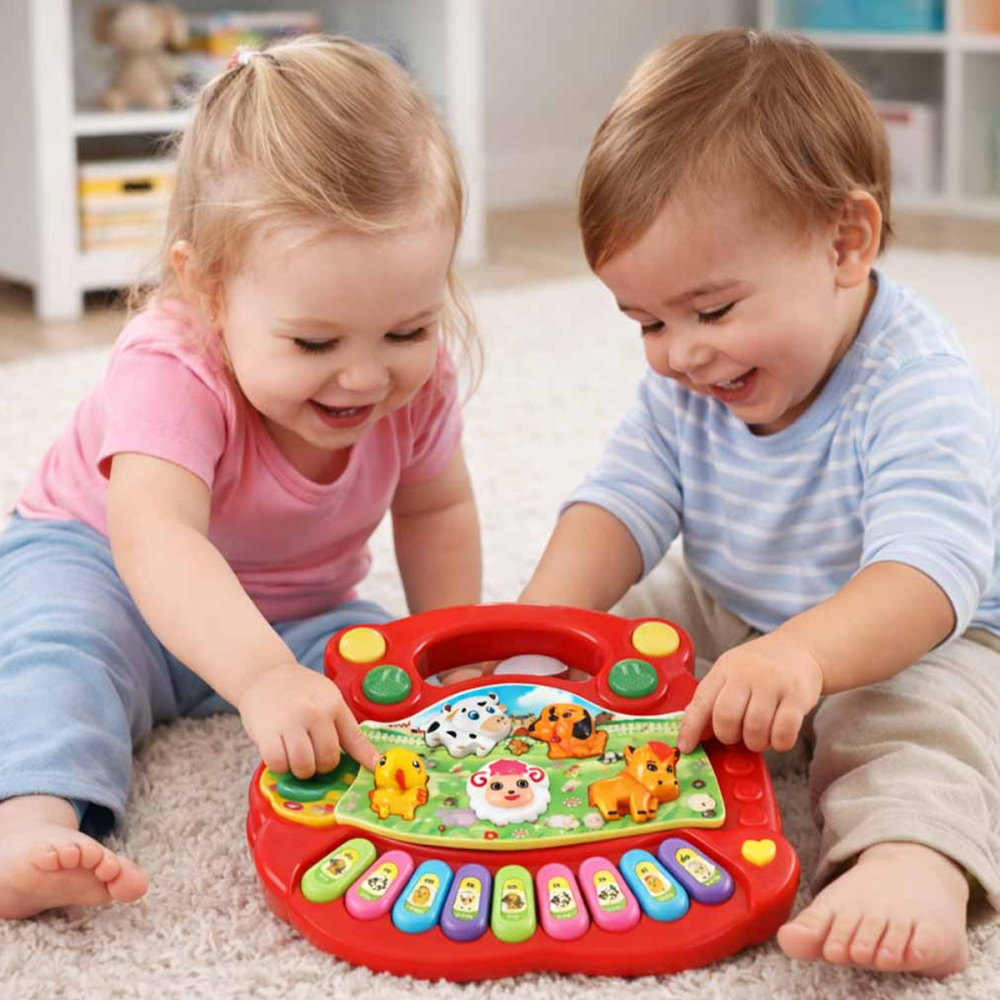 Pian Interactiv Educational cu Sunete de Animale 18 Luni+ [6]