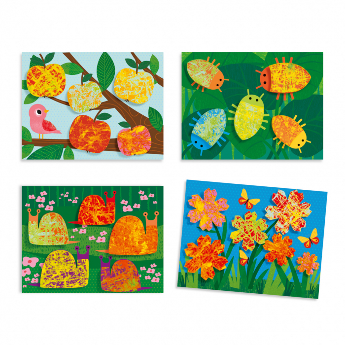 Pictura cu bile din sticla, Animale, Djeco, varsta 3 - 6, 6 - 9 ani, Fata [2]