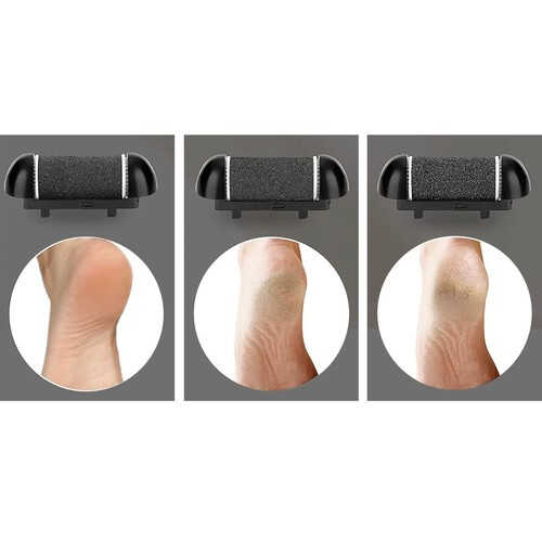 Pila Electrica pentru Calcaie, Piele Moarta cu 2 Viteze, 3 Capete si LED [3]