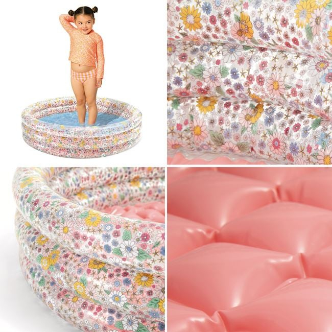 Piscina Copii Intex, Gonflabila, Roz, Model Flori pentru Fete, 86 cm [5]