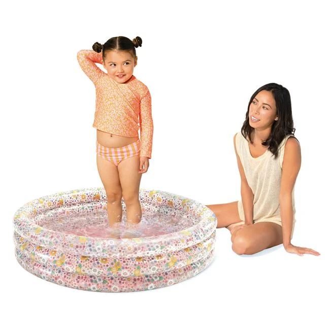 Piscina Copii Intex, Gonflabila, Roz, Model Flori pentru Fete, 86 cm [3]