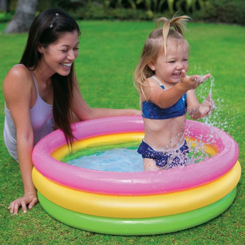 Piscina Gonflabila pentru Bebelusi Intex, Baza Moale Protejata, Capacitate 56 Litri [2]