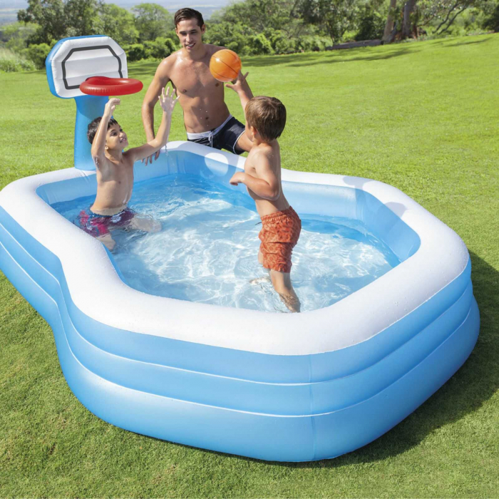 Piscina gonflabila, cu minge si cos de baschet - Micostore.ro [2]