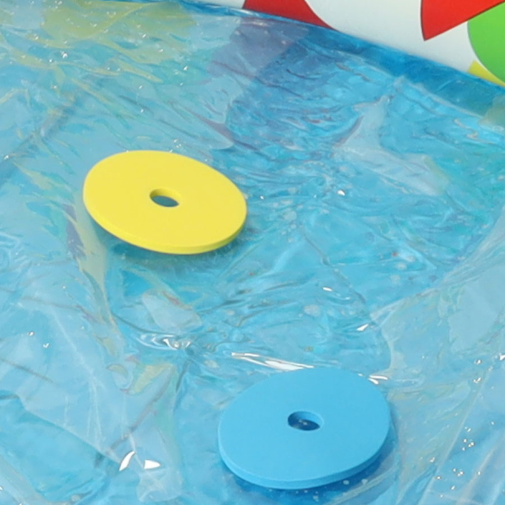Piscina Gonflabila pentru Copii, din PVC cu 5 Forme din Spuma Incluse, Bubble Pool [3]