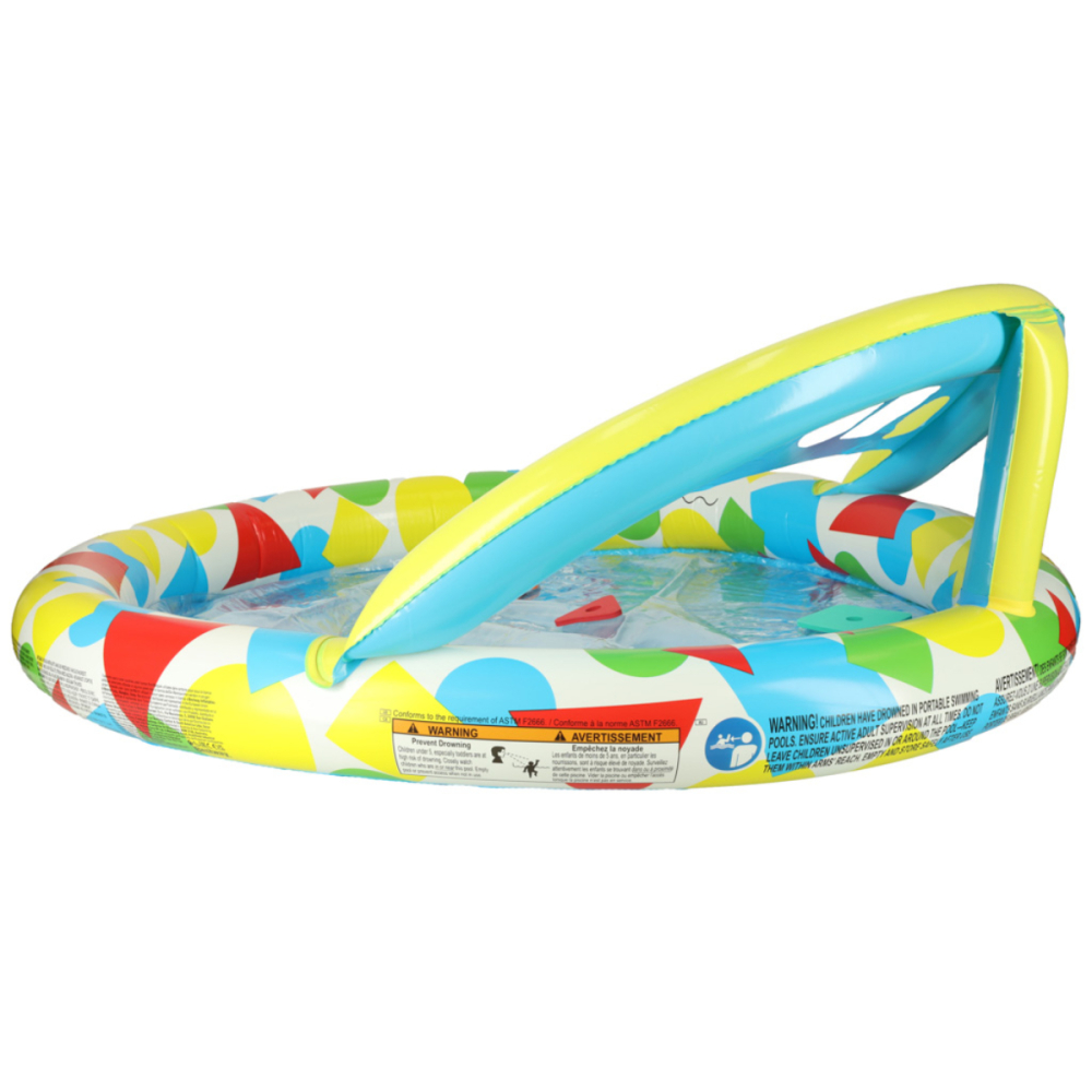 Piscina Gonflabila pentru Copii, din PVC cu 5 Forme din Spuma Incluse, Bubble Pool [5]